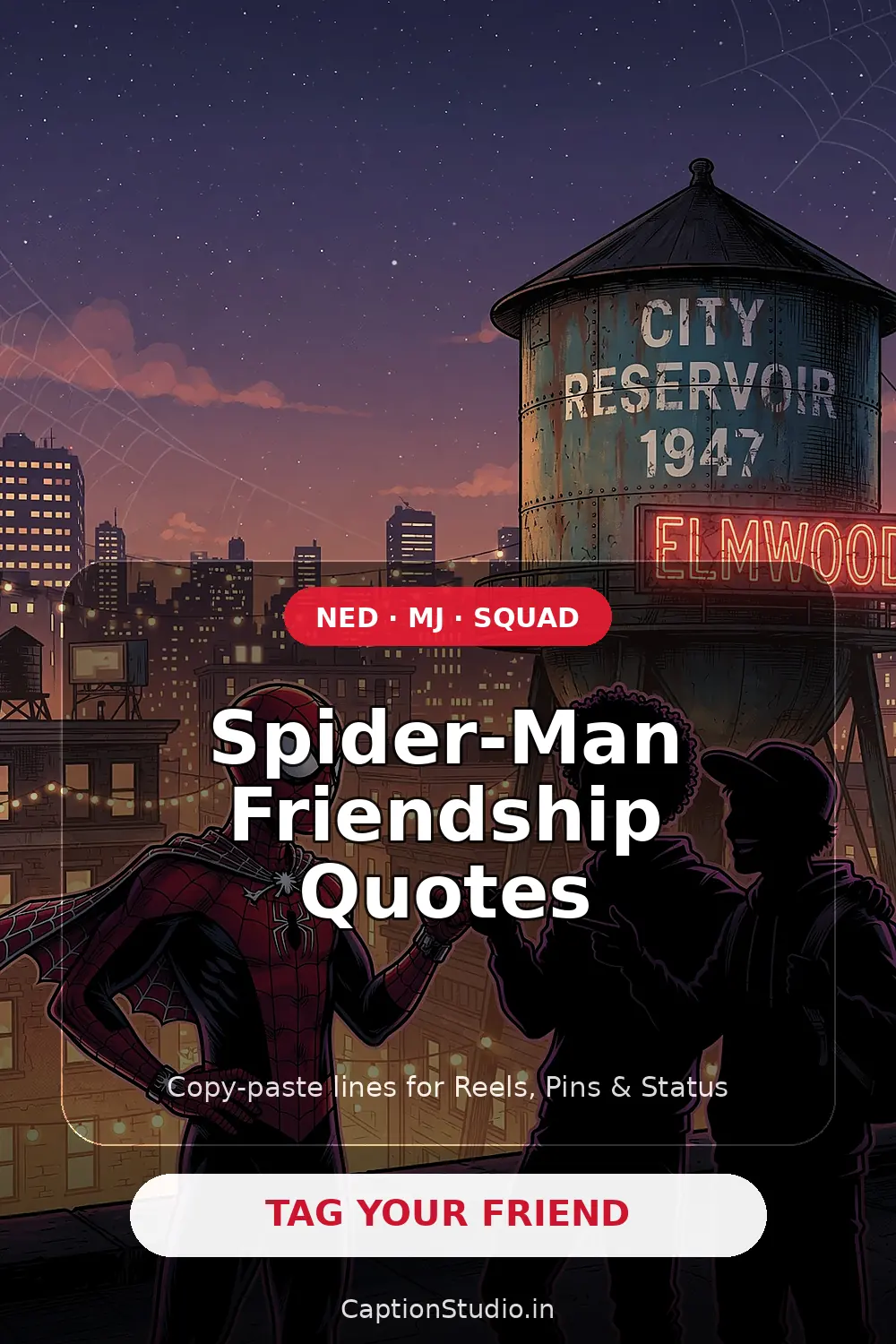 Friendship Lines for Fan Posts vertical Pinterest fan art image