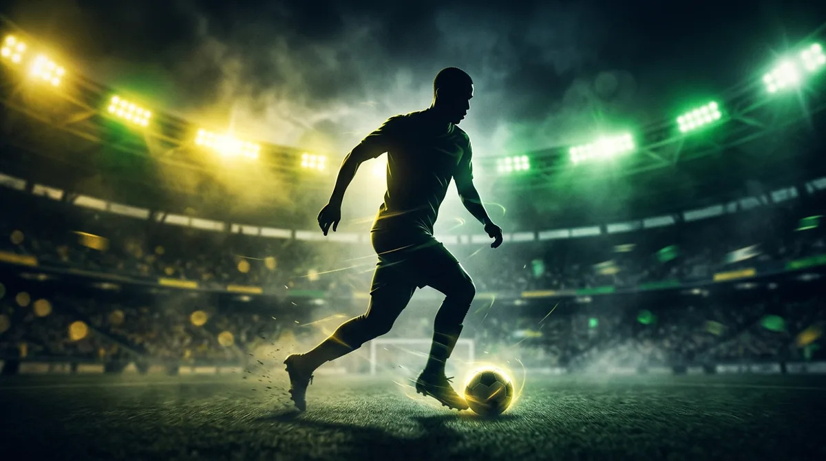 Brazil football flair and dribbling style concept