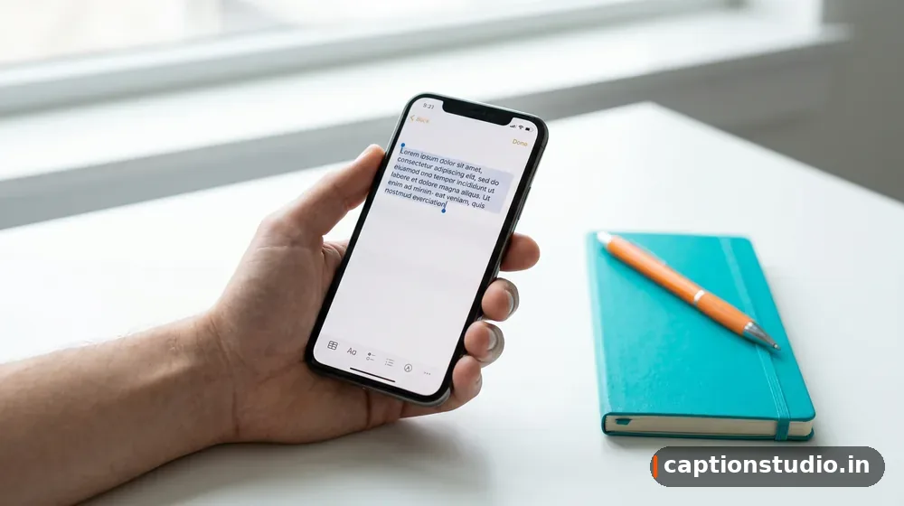 How to copy and paste an Instagram description step by step