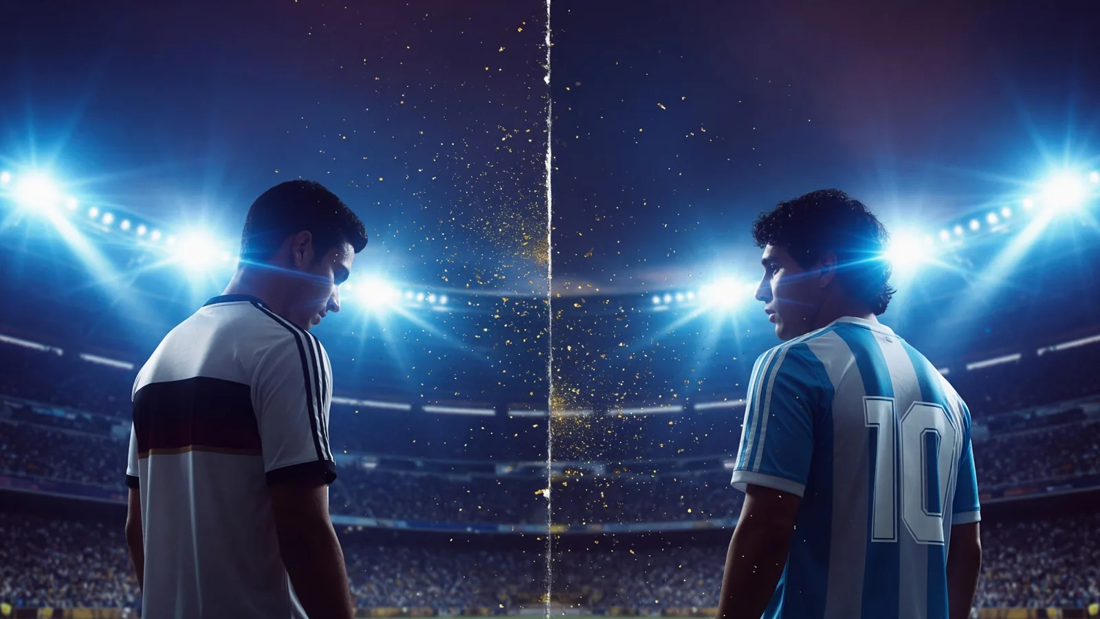 Messi equals Klose — 16 World Cup goals graphic showing both legends tied at the top of the all-time list