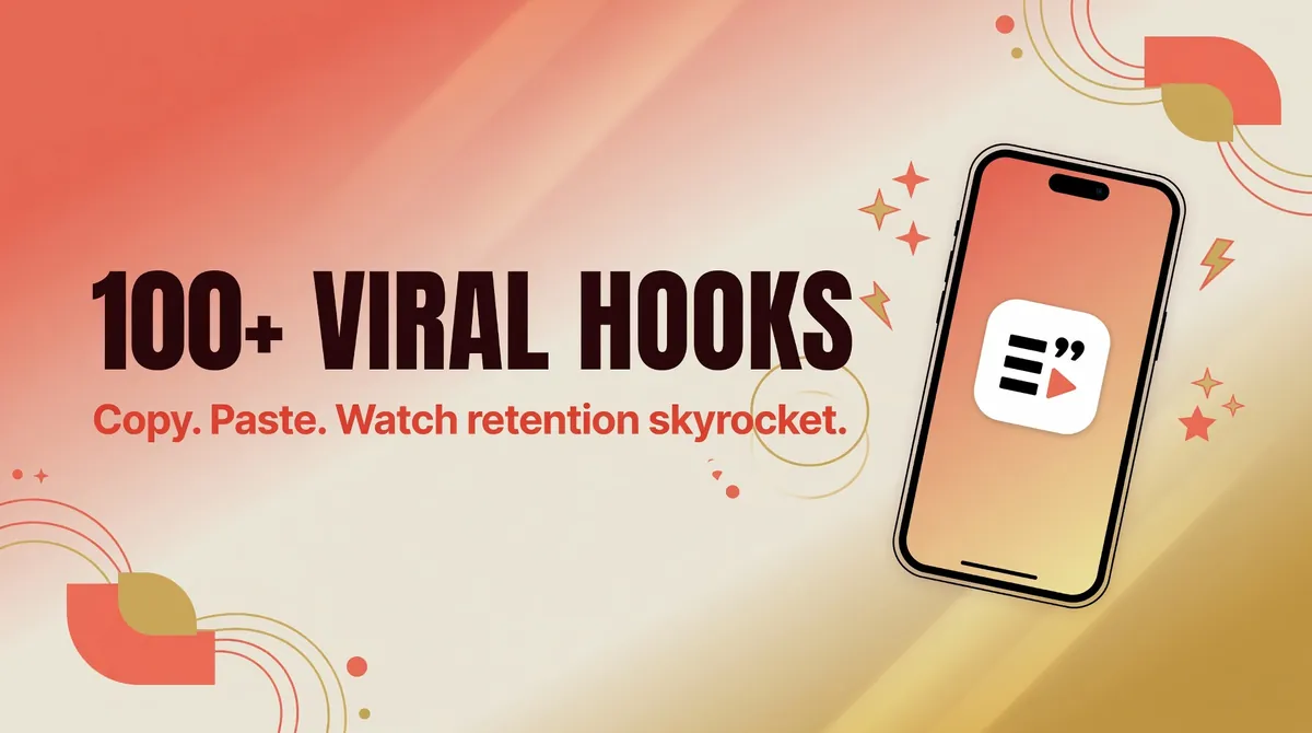 100+ Viral Reel Hooks for Instagram & YouTube Shorts 2026 (Copy-Paste)